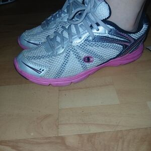 Champion Women's Gray and Pink Athletic Shoes
